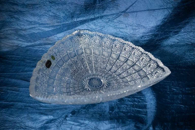 Geschliffene Kristallschale 35 cm