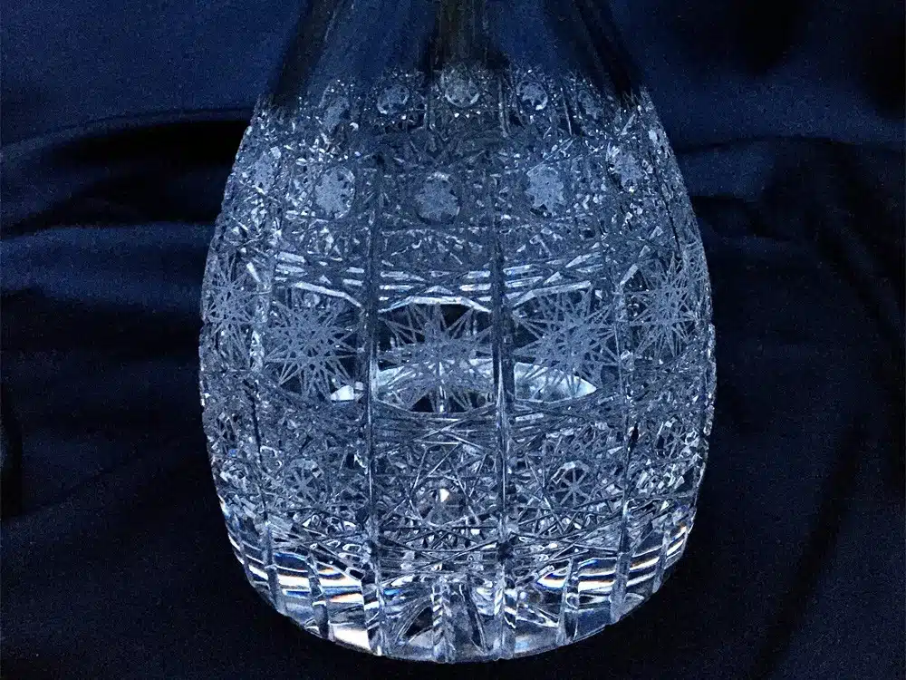 Kristallgeschliffene Flasche 1000 ml