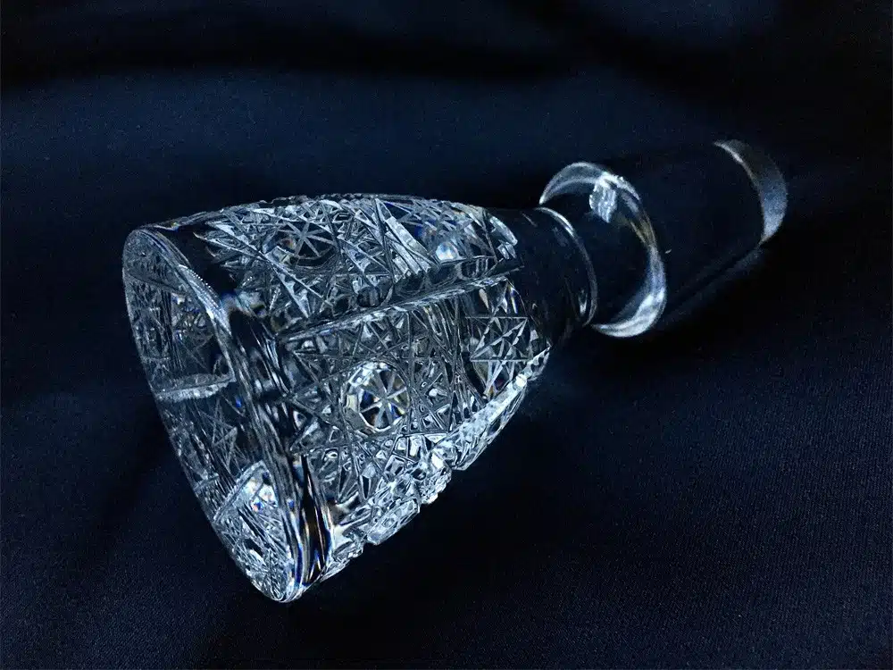 Kristallgeschliffene Flasche 1000 ml