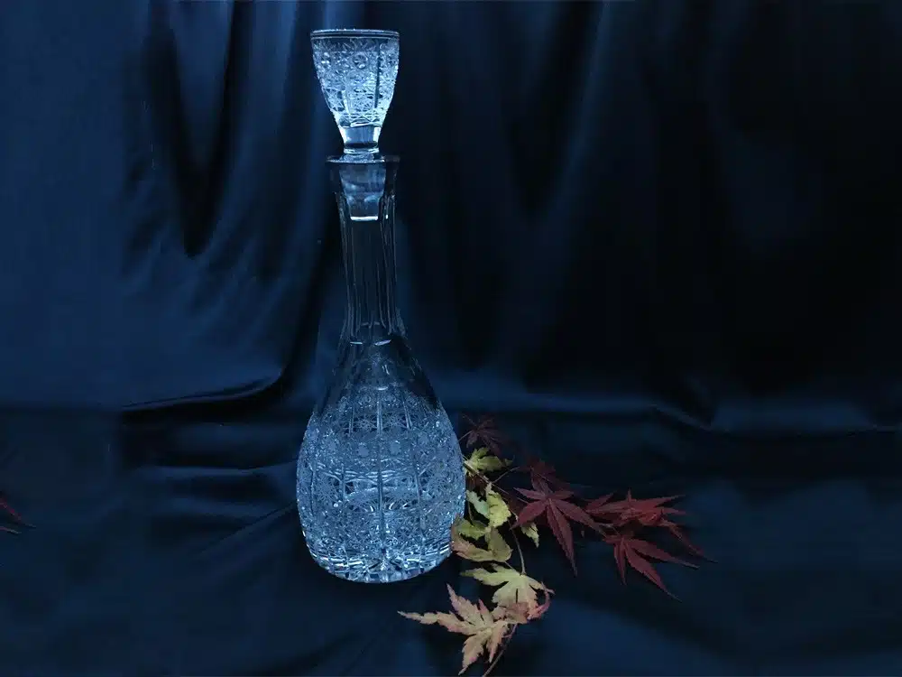 Kristallgeschliffene Flasche 1000 ml