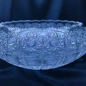 Geschliffene Kristallschale 25 cm