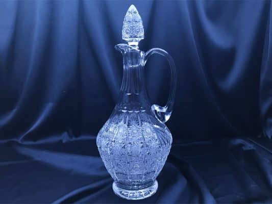 Weinflasche mit Kristallschliff, 750 ml