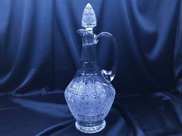 Weinflasche mit Kristallschliff, 750 ml