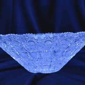 Geschliffene Kristallschale 30 cm
