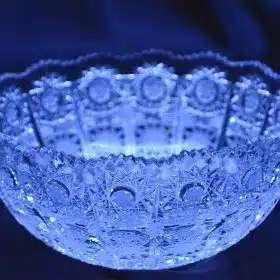 Geschliffene Kristallschale 14 cm