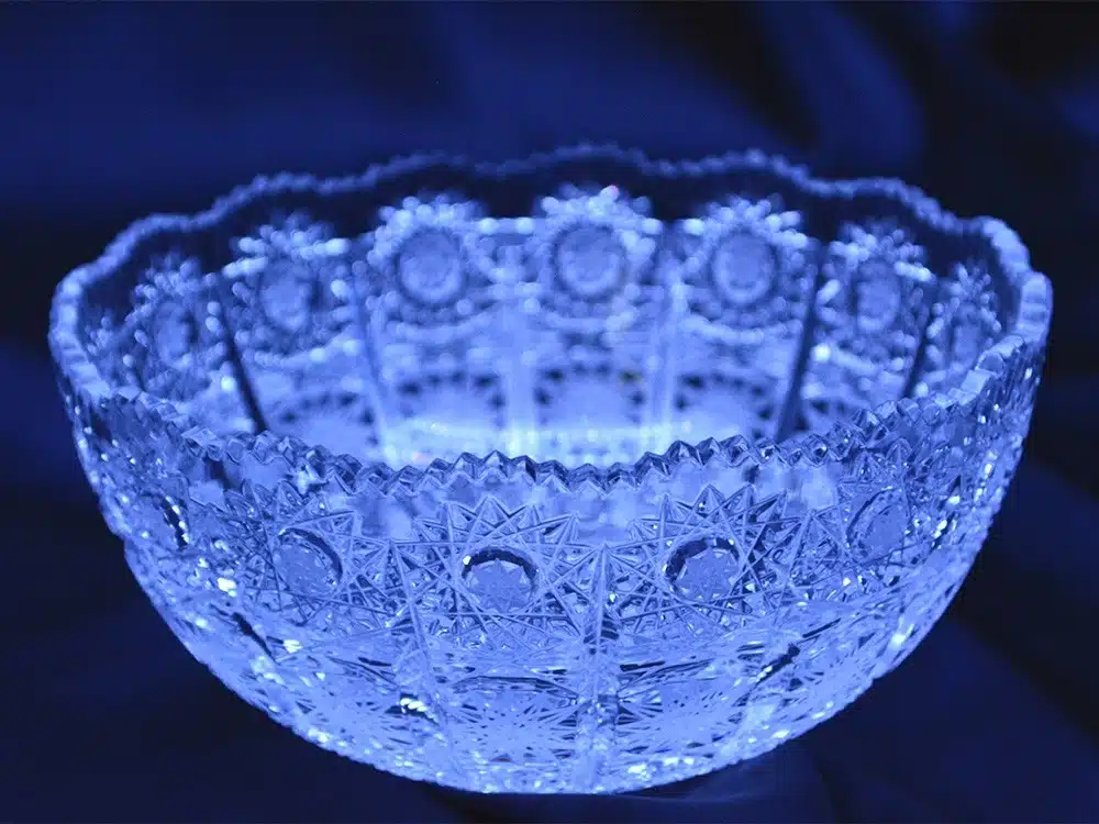 Geschliffene Kristallschale 14 cm