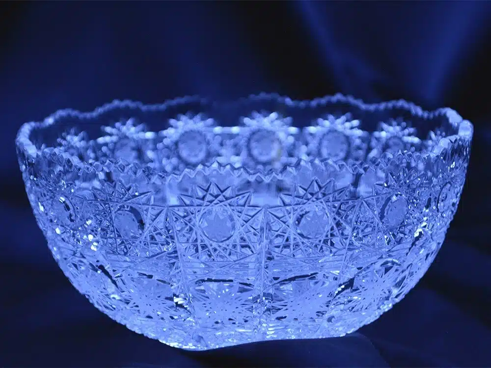 Geschliffene Kristallschale 14 cm