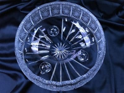 Krištálová brúsená miska 26 cm