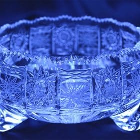 Geschliffene Kristallschale 15 cm