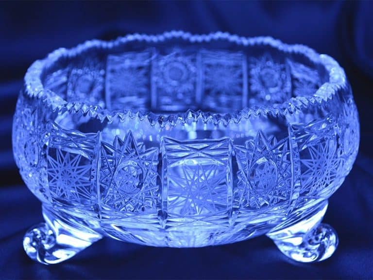 Geschliffene Kristallschale 15 cm