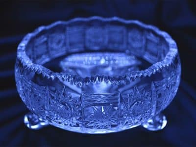 Krištálová brúsená miska 15 cm