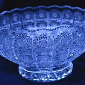 Geschliffene Kristallschale 20 cm