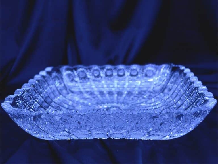 Geschliffene Kristallschale 28 cm