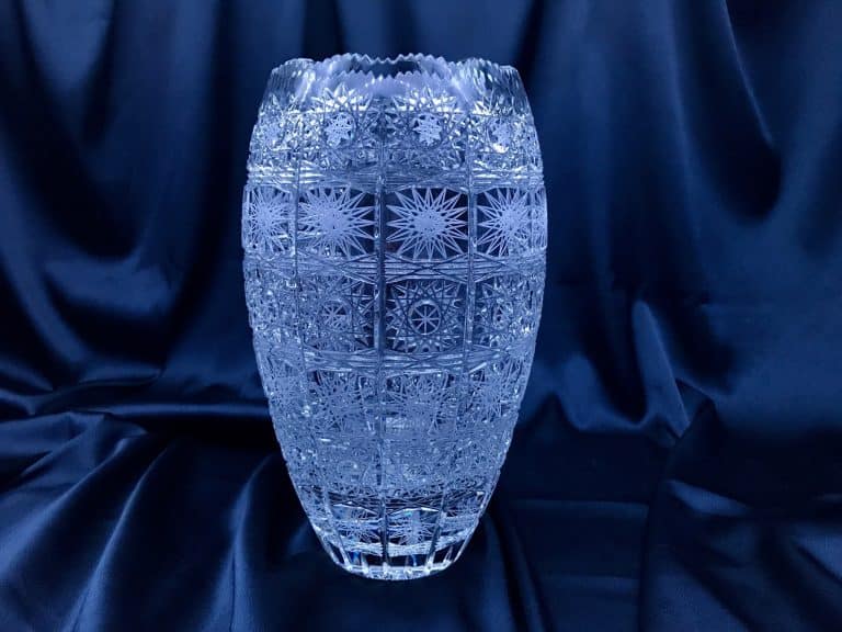 Geschliffene Kristallvase 25,5 cm