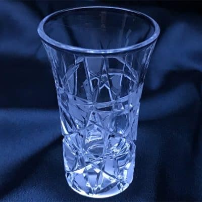 Krištálové brúsené poháre 50 ml set 6 kusov
