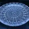 Krištálový brúsený tanier 30 cm