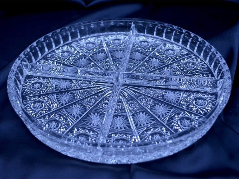 Kristallgeschliffener Teller 26 cm