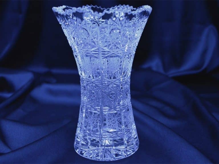 Geschliffene Kristallvase 15 cm