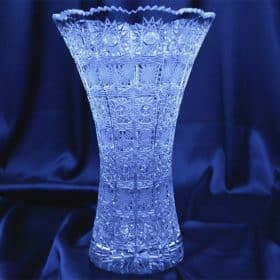 Geschliffene Kristallvase 25 cm