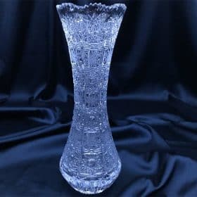 Geschliffene Kristallvase 25 cm