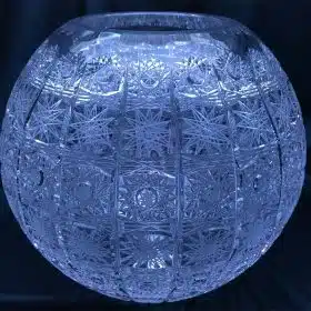 Geschliffene Kristallvase 22 cm