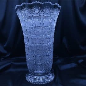 Geschliffene Kristallvase 30 cm