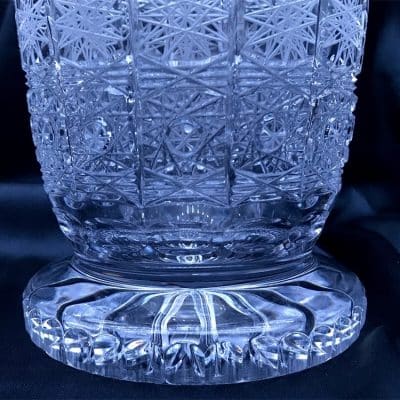 Krištáľová brúsená váza 30 cm