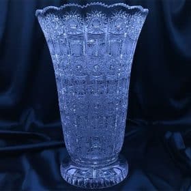 Geschliffene Kristallvase 35 cm