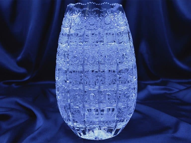 Geschliffene Kristallvase 25,5 cm