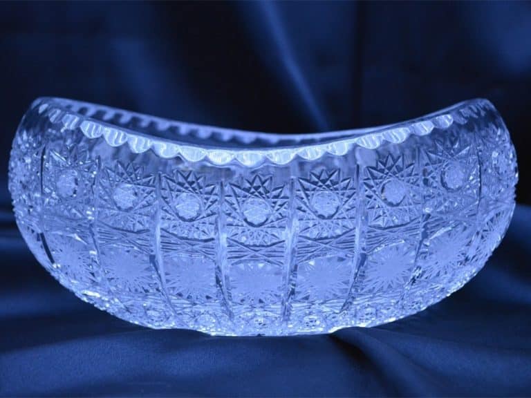 Geschliffene Kristallschale 20 cm