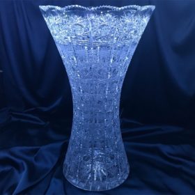 Geschliffene Kristallvase 40 cm