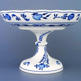 Cibulák – Misa kompótová 26 cm na nohe – originál cibuľový porcelán 1. akosť