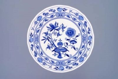 Cibulák – Misa kompótová 26 cm na nohe – originál cibuľový porcelán 1. akosť
