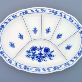 Zwiebel - Geteilter Teller 35 cm - Original Zwiebelporzellan I. Qualität