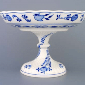 Cibulák – Misa kompótová 26 cm na nohe – originál cibuľový porcelán 1. akosť