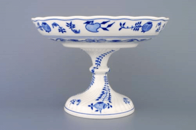 Cibulák – Misa kompótová 26 cm na nohe – originál cibuľový porcelán 1. akosť