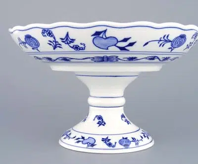Cibulák – Misa kompótová 24 cm na nohe – originálny cibuľový porcelán 1. akosť
