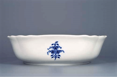 Cibulák – Misa šalátová 4-hranná 21 cm – originálny cibuľový porcelán 1. akosť