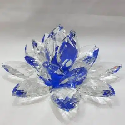 Kristalllotusblume blau 30 cm 2,5 kg