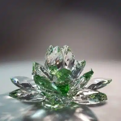 Kristalllotusblume grün 15 cm