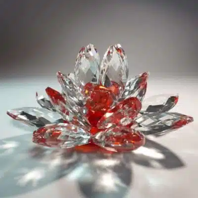 Rote Kristalllotusblume 15 cm