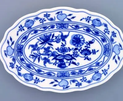 Zwiebelmuster - Schale oval 20 cm - Original Zwiebelmuster 1. Wahl