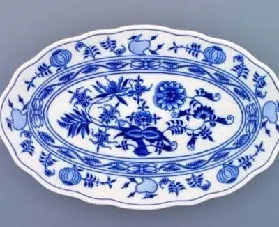 Zwiebelmuster - Schale oval 31 cm - Original Zwiebelmuster 1. Wahl