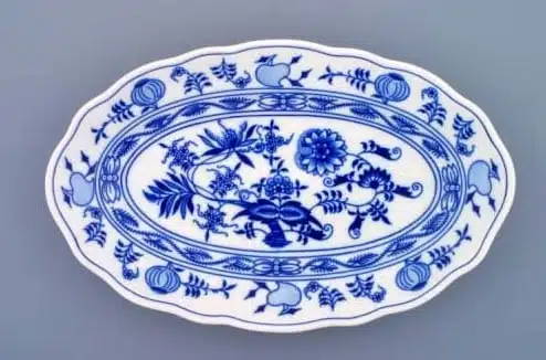 Zwiebelmuster - Schale oval 31 cm - Original Zwiebelmuster 1. Wahl