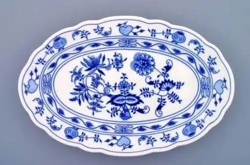 Zwiebelmuster - Schale oval 35 cm - Original Zwiebelmuster 1. Wahl