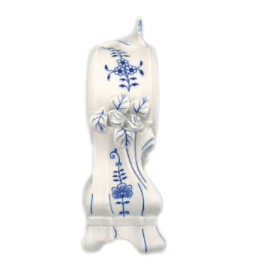 Zwiebelmuster - Kaminuhr mit Rosen 28 cm - Original Zwiebelmuster Porzellan 1. Wahl – Bild 2