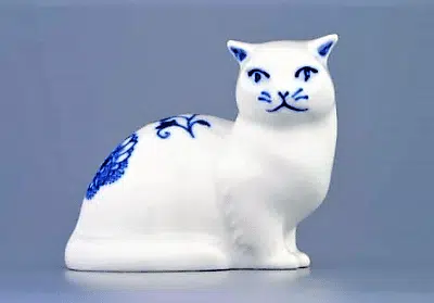 Zwiebelmuster - Katze 8 cm - Original Zwiebelmuster 1. Wahl