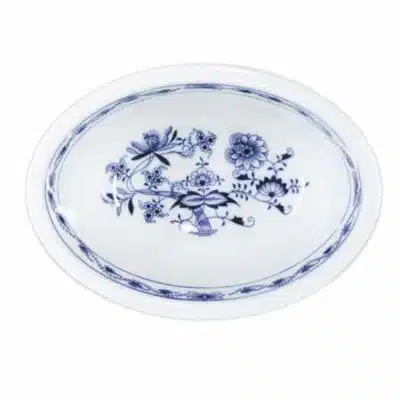 Zwiebelmuster - Ovale Auflaufform 18 cm - Original Zwiebelmuster-Porzellan, 1. Wahl