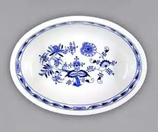 Zwiebelmuster - Ovale Auflaufform 21,5 cm - Original Zwiebelmuster-Porzellan, 1. Wahl