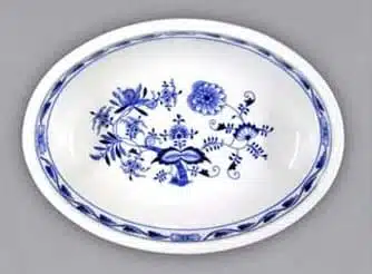 Zwiebelmuster - Ovale Auflaufform 32,5 cm - Original Zwiebelmuster-Porzellan, 1. Wahl